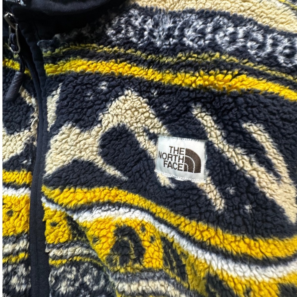The North Face Men XL Campshire Sherpa Fleece Full Zip Jacket Aztec Tribal Print - Picture 2 of 7